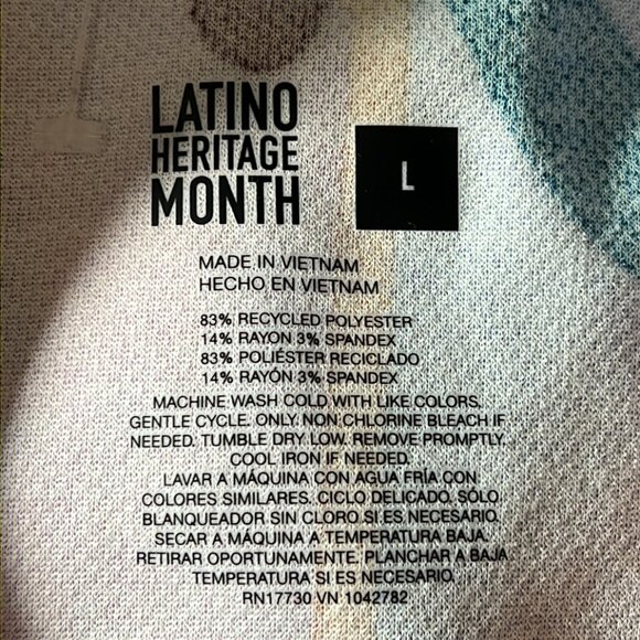 Latino Heritage Month Long Sleeve Midi Bodycon Sweater Dress L - Picture 11 of 12